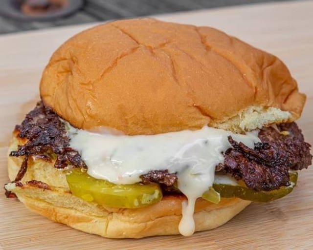 Queso Burger Double.
